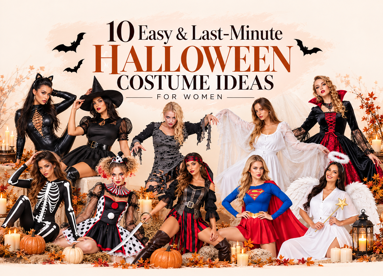 10 Easy & Last-Minute Halloween Costume Ideas for Women