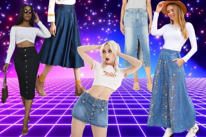 20 Denim Skirts You Can Wear All Year Round