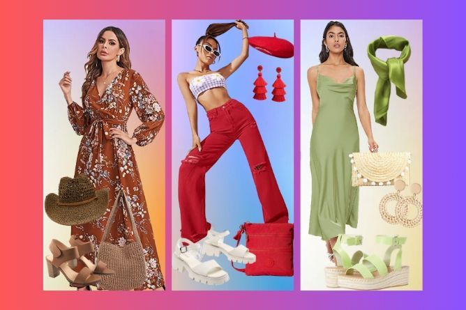 summer wedge sandals outfit