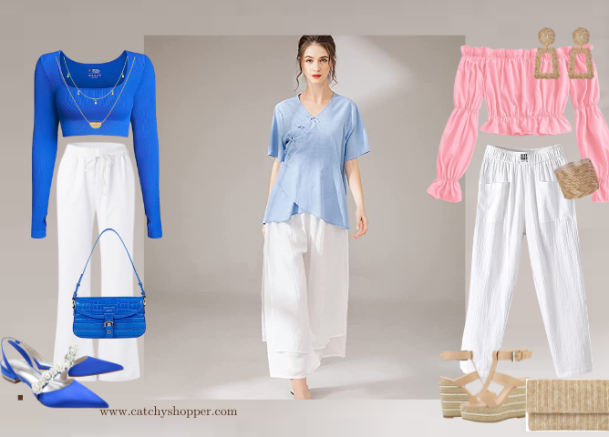 White Linen Pants Outfit 