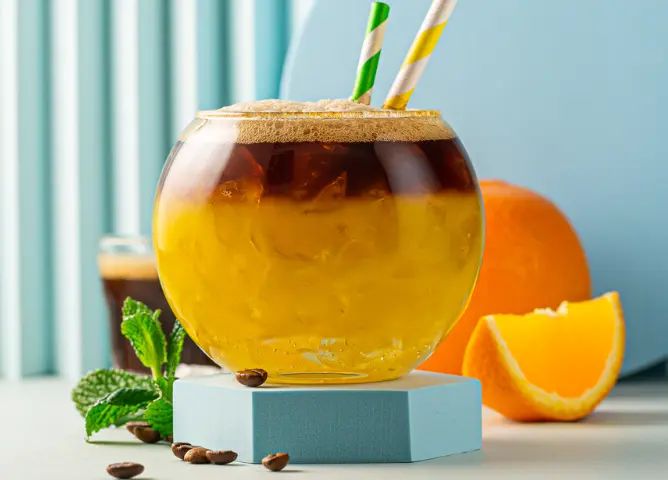 Orange Iced Coffee 