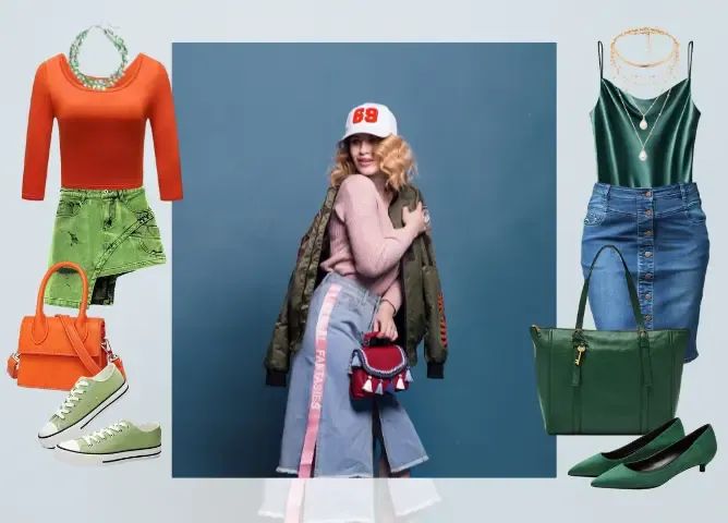 what to wear with a denim skirt