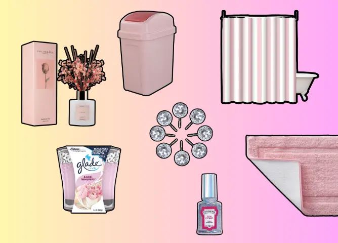 Pink Bathroom Accessories