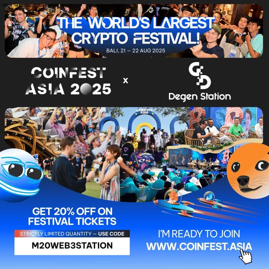 Web3 Station Partners with Coinfest Asia 2025 – See You in Bali!