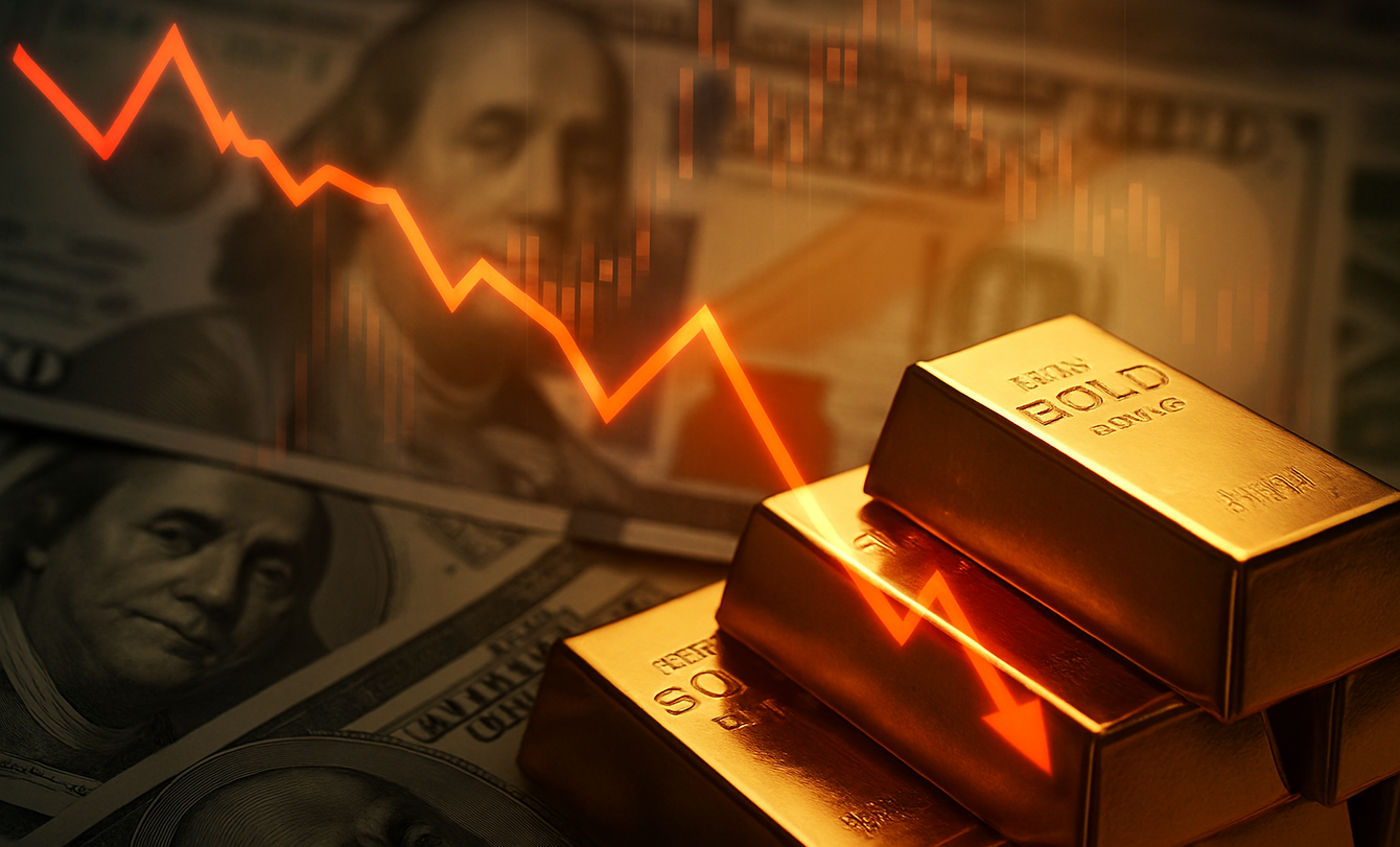 Gold Drops Below $4,000 as Capital Rotates Into Bitcoin