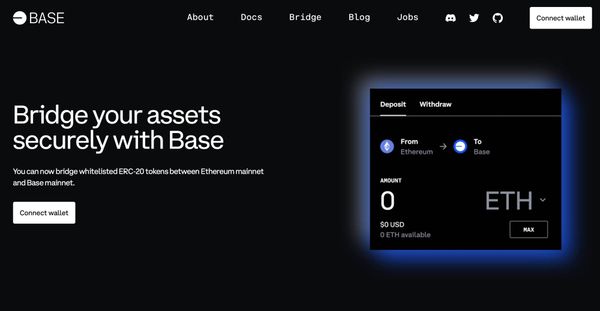 Layer-2 Base Officially Opens ETH Bridge for Users