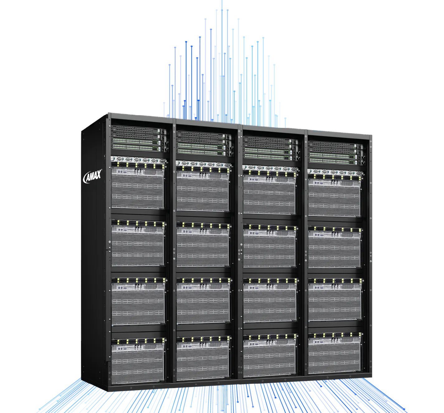 AMAX RackScale 32 with NVIDIA HGX B300 for AI workloads
