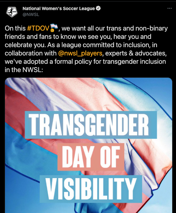 On the NWSL's Performance of Trans Inclusion