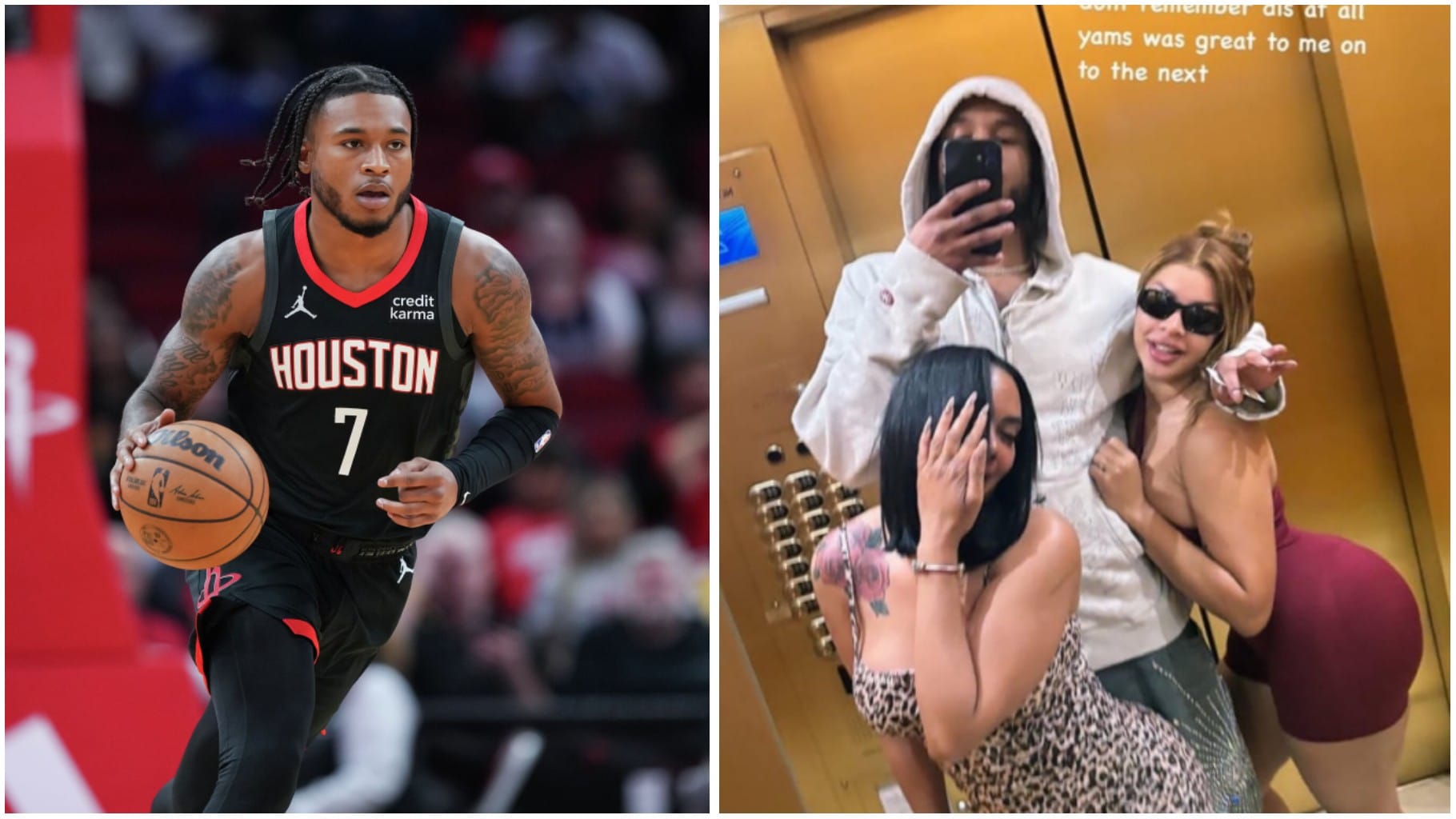 Rockets’ Cam Whitmore Sparks Buzz with Suggestive Instagram Post