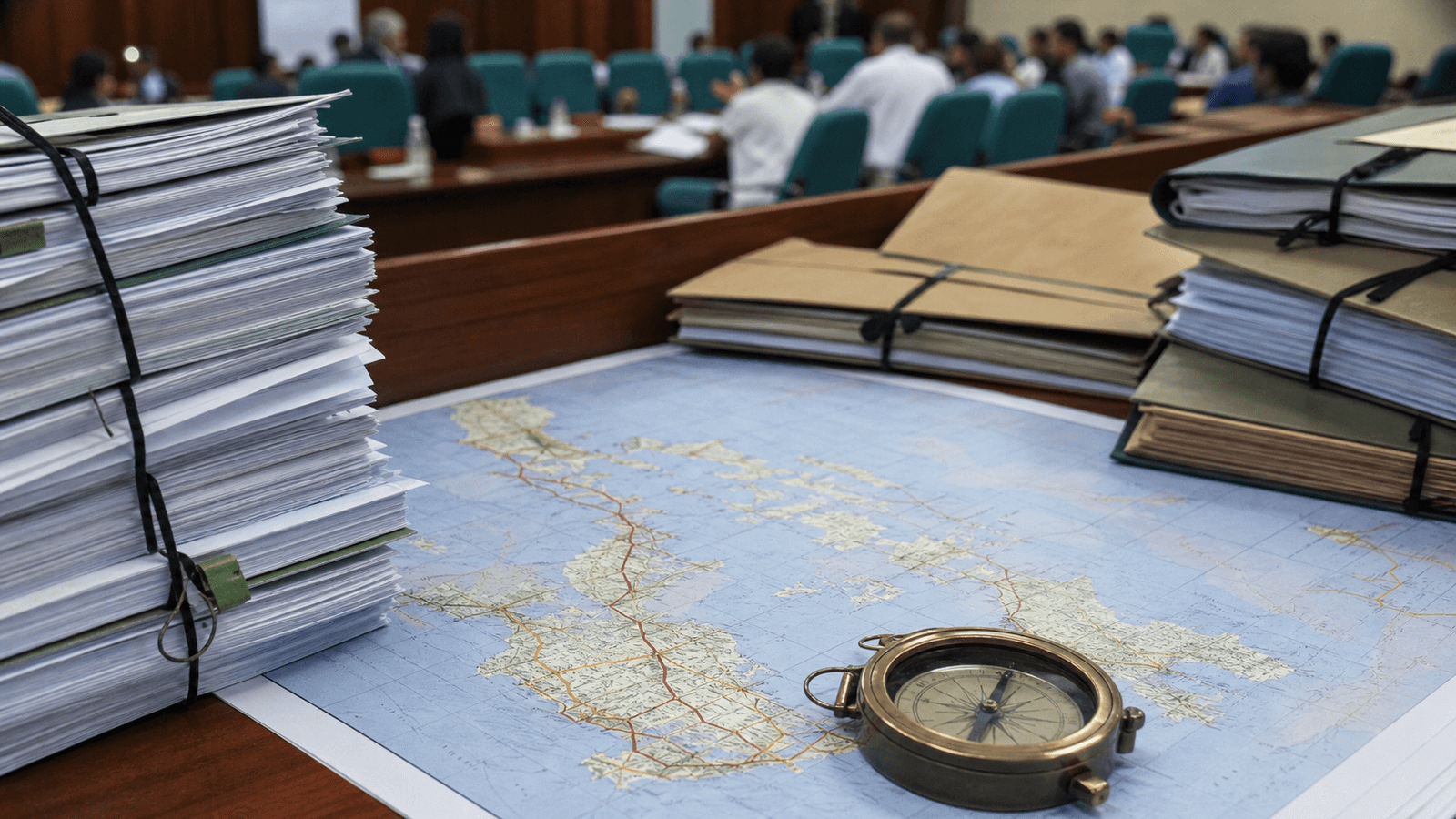 Public-finance hearing materials with budget context and local-tax policy references.