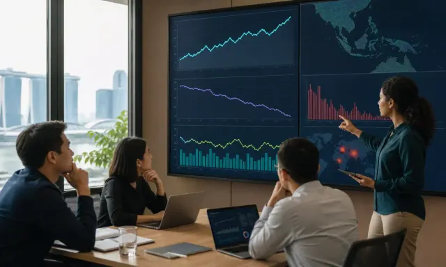 Southeast Asian app-growth team reviews dashboards where installation and long-term retention trends move in different directions.