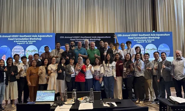 Participants at the 12th annual Southeast Asia Aquaculture Feed Formulation Workshop in Bali.