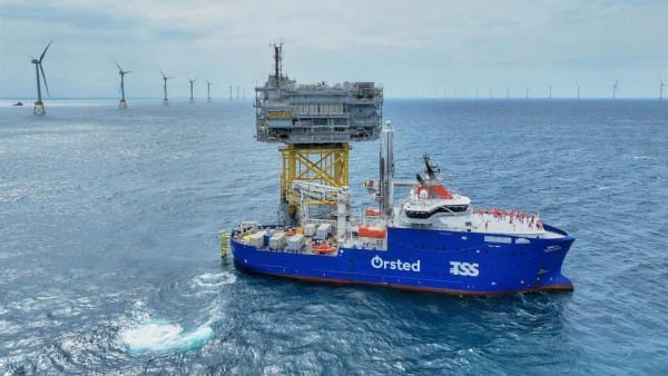 Taiwan's Changhua 1 and 2a offshore wind farms with a capacity of 900MW. (Photo provided by Ørsted)