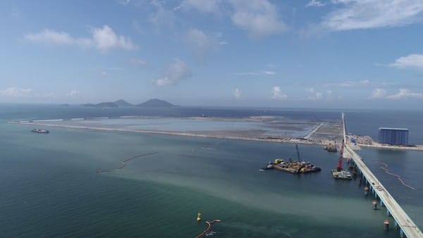 Saemangeum New Port overview.