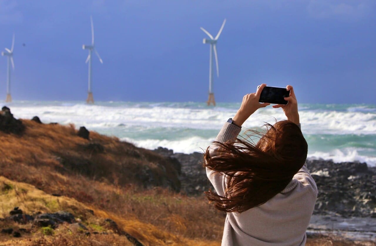 Offshore wind power.