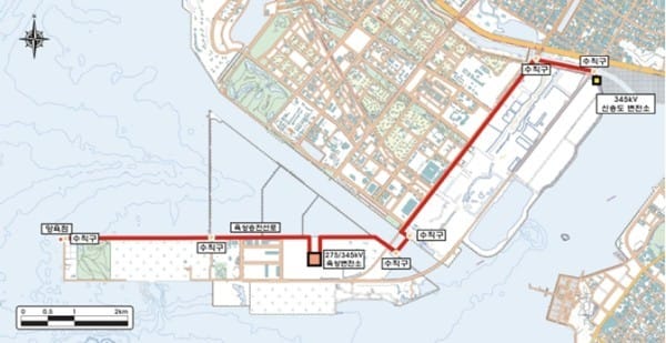 Ørsted's plan to connect the onshore power grid for the Incheon offshore wind farm is planned to pass through the Songdo International City substation.