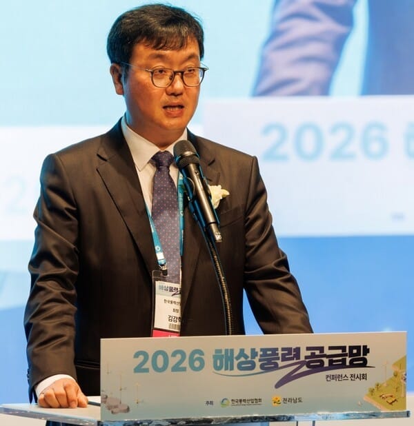 Kim Kang-hak, chairman of Myeongwun Industrial Development (Photo: Korea Wind Industry Association)