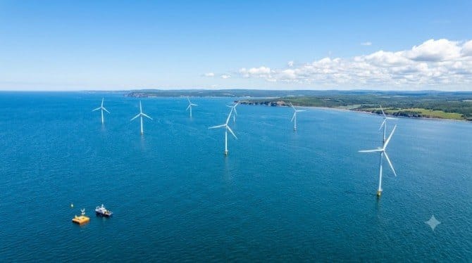 Canada's federal government and Nova Scotia provincial government decided to provide 100 million Canadian dollars to lay the foundation for initial offshore wind development by October 15, 2026.