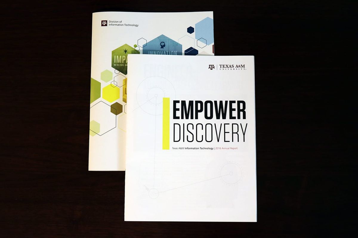 Two printed letter-sized booklets stacked on top of each other
