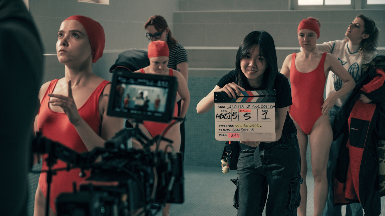BTS shot from The Witches of Pool Bottom