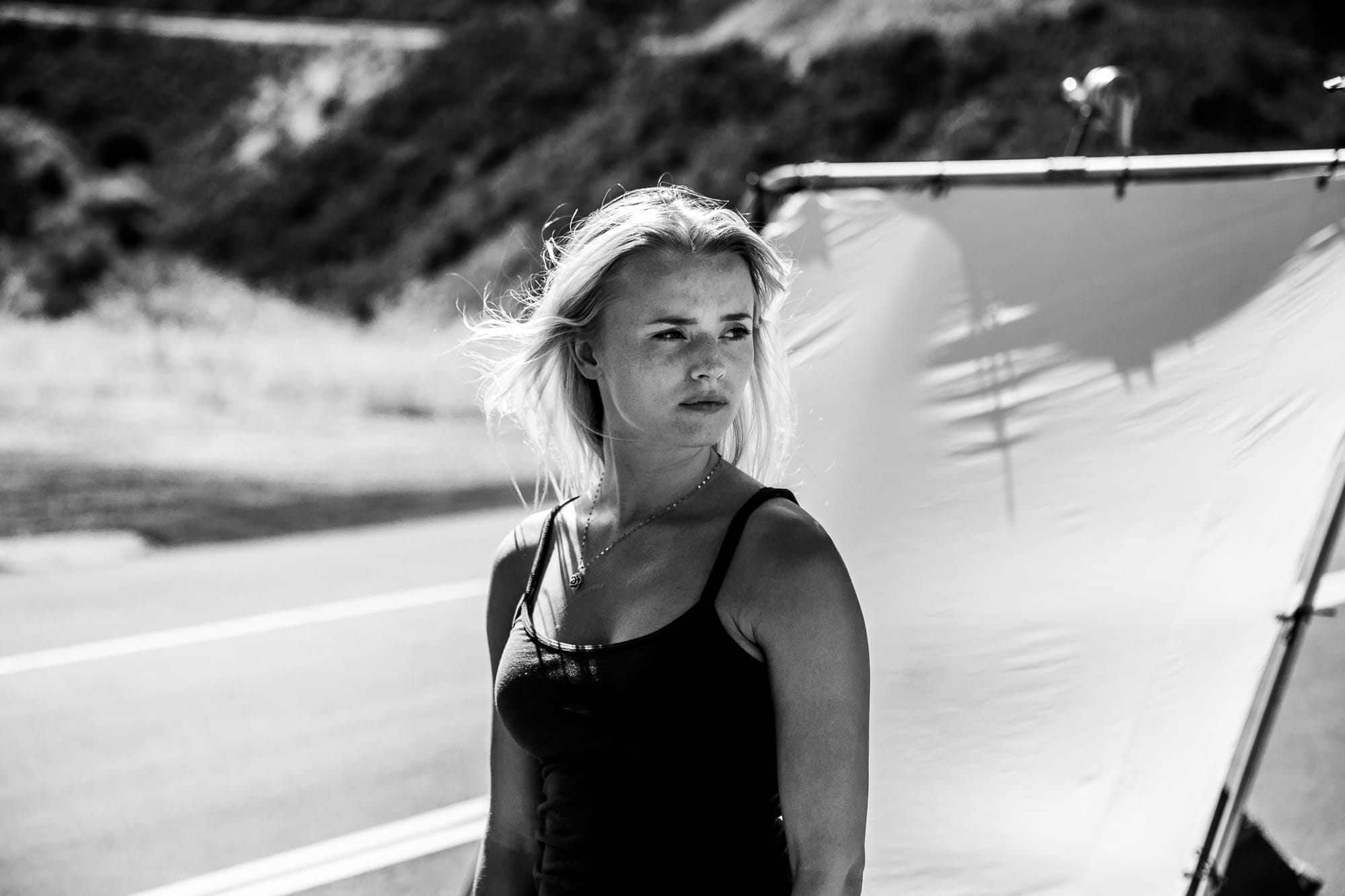 BTS shot from The Liars of Black Mountain Road