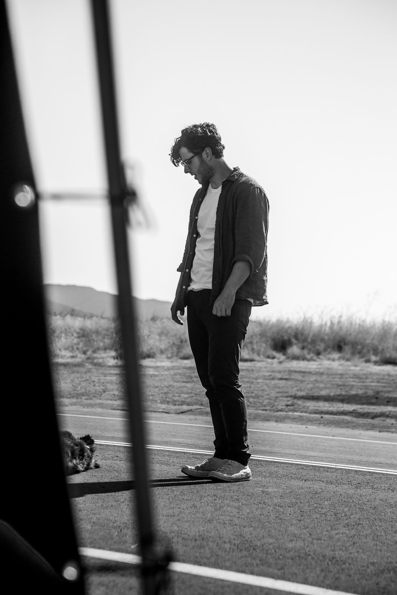 BTS shot from The Liars of Black Mountain Road