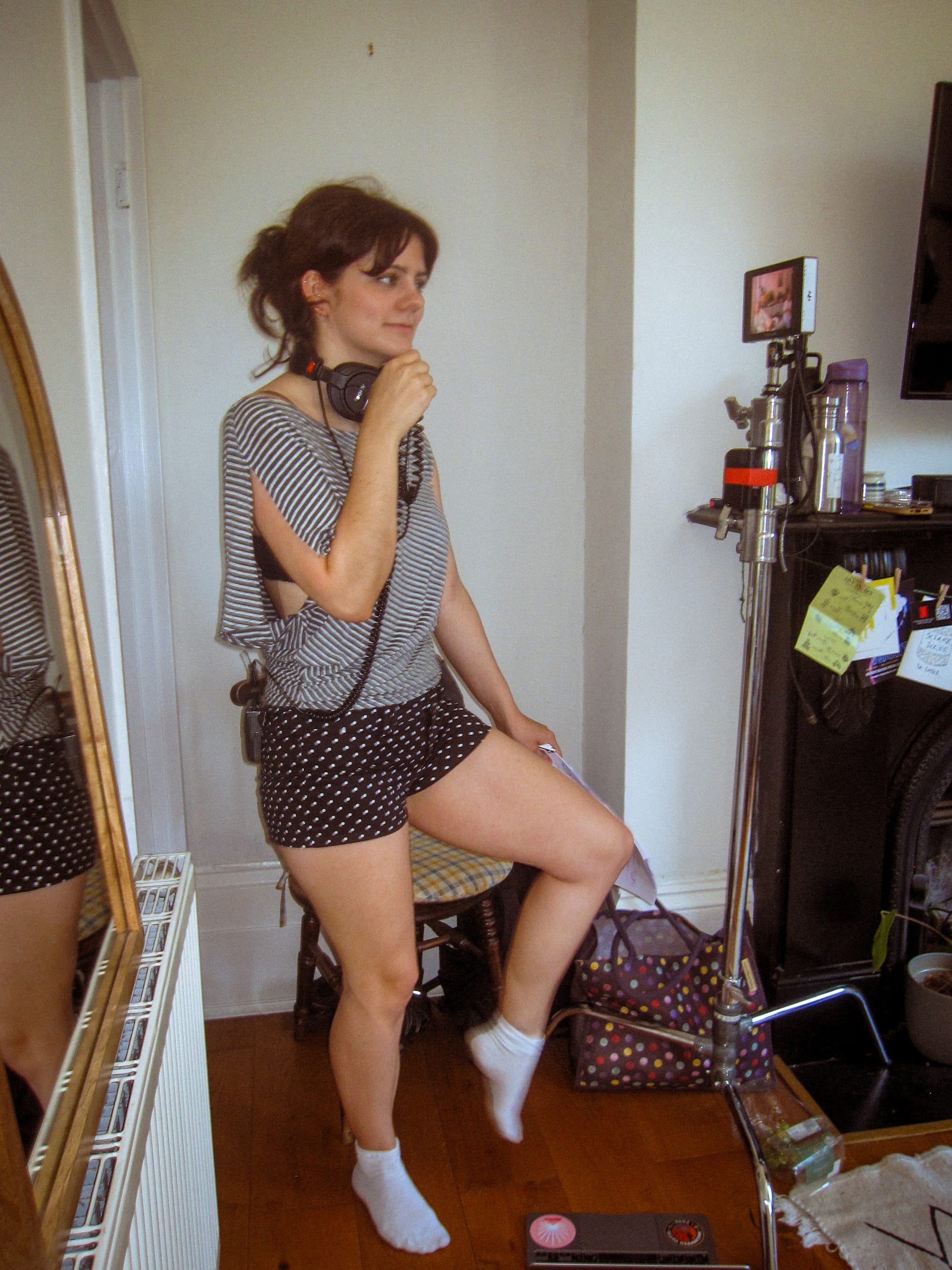 BTS shot from Micro Bangs