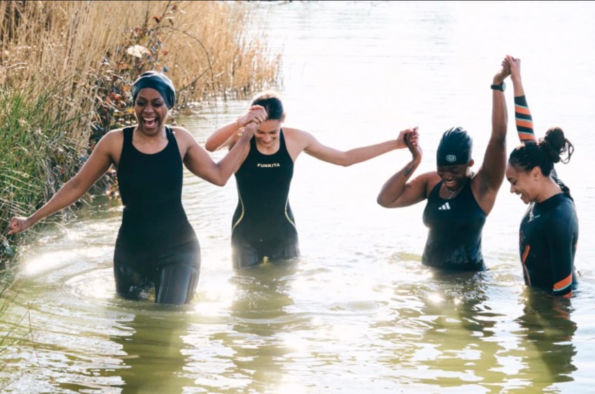 Film still from Swim Sistas