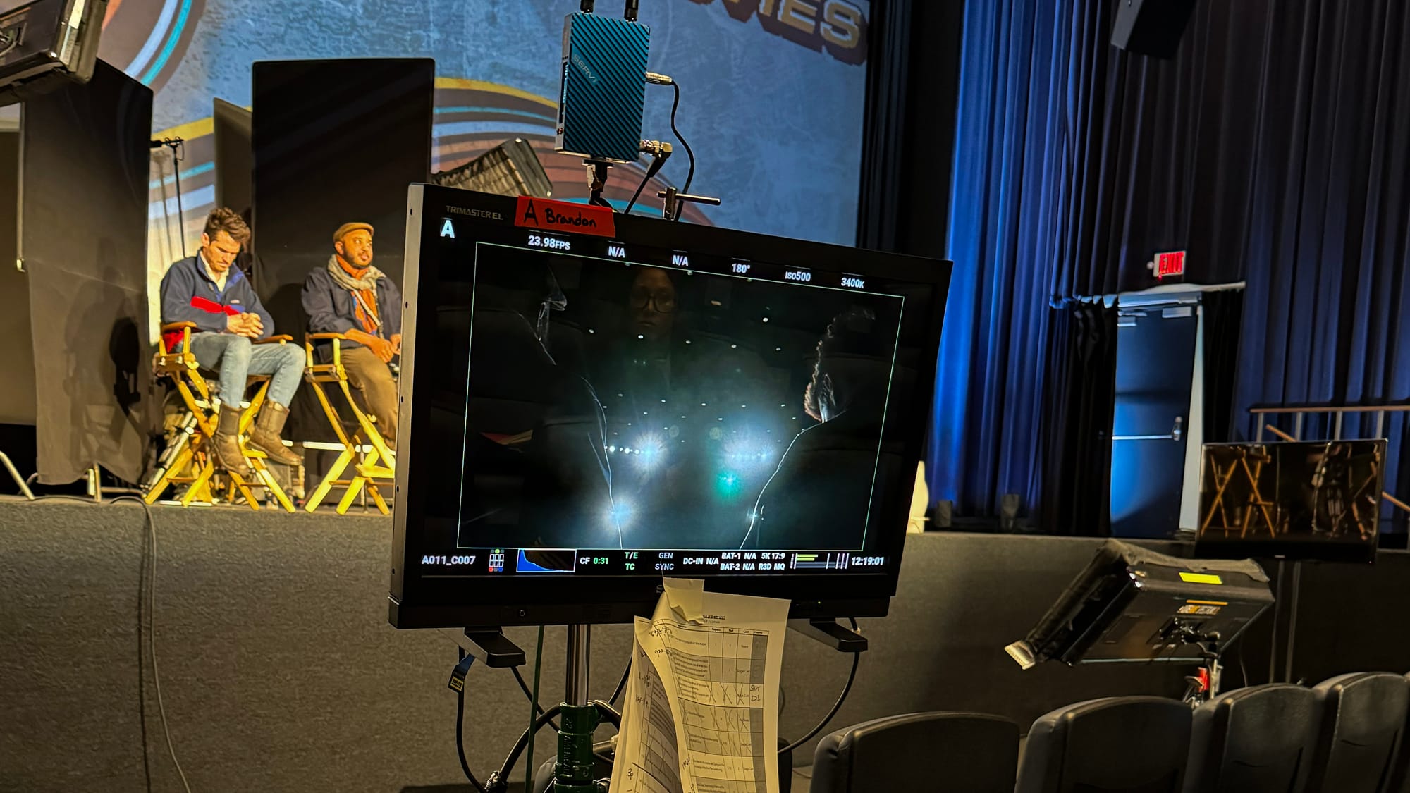 BTS shot from Stay for the Q&A