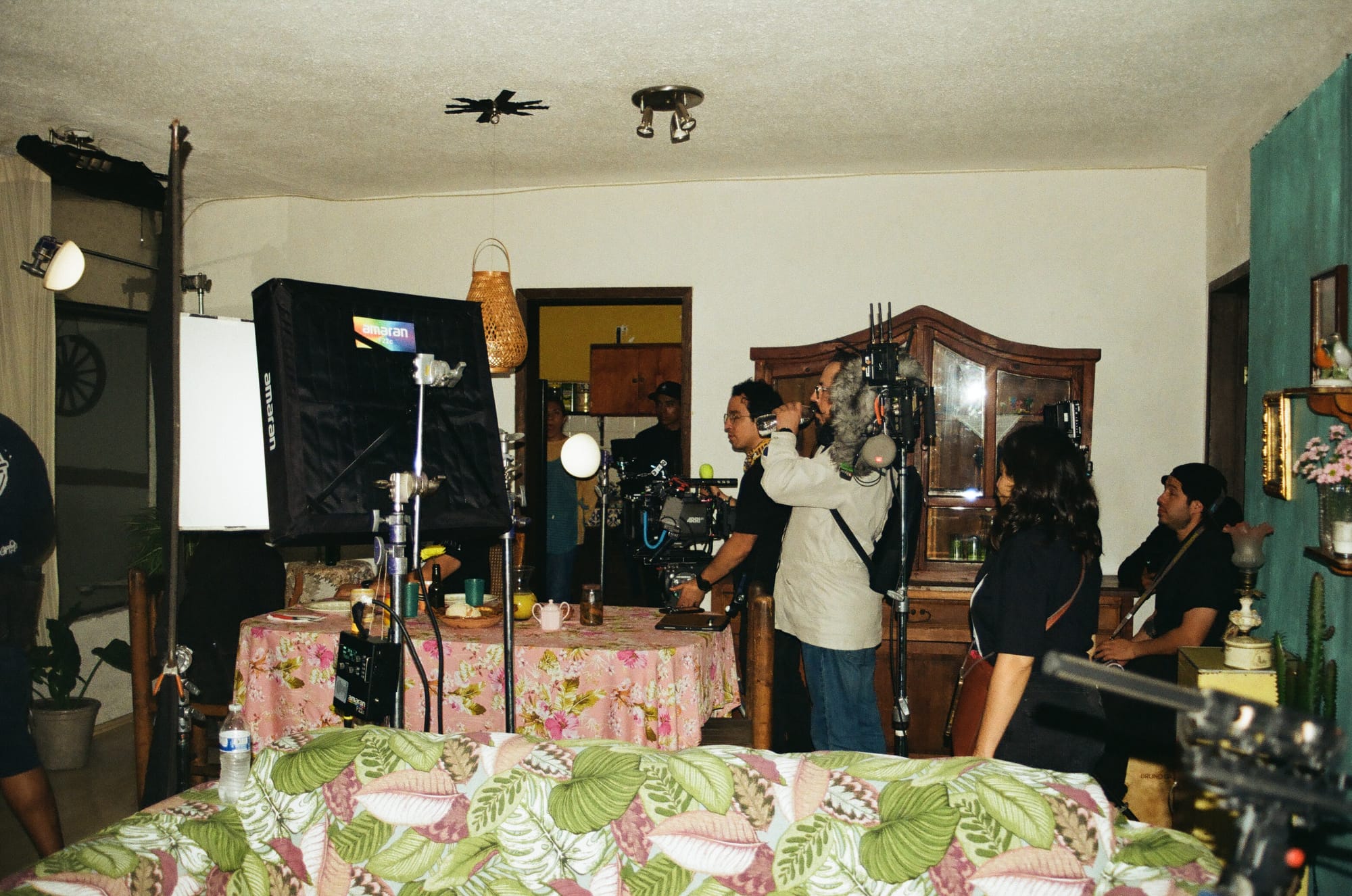BTS shot from Diana la Cazadora