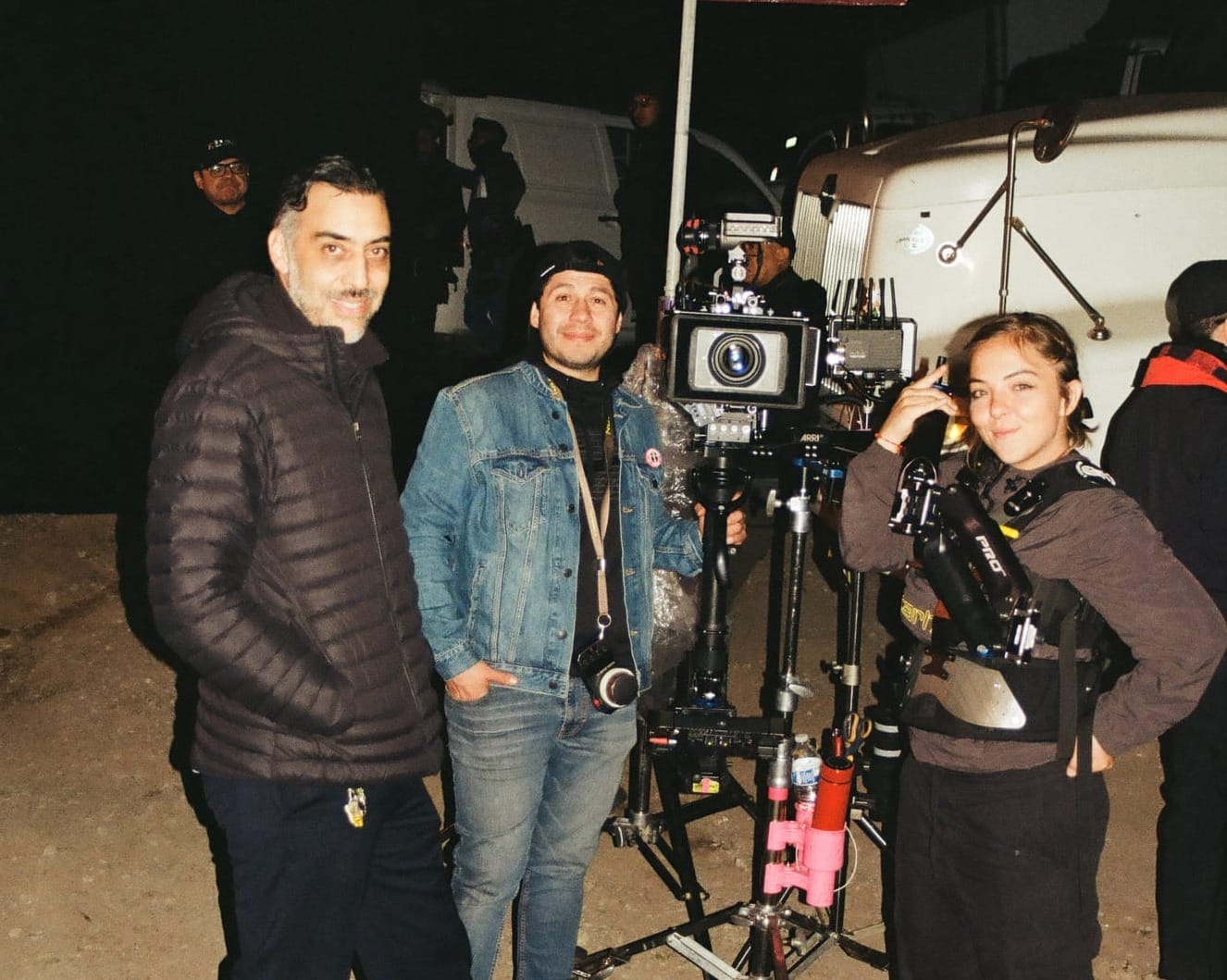 BTS shot from Diana la Cazadora