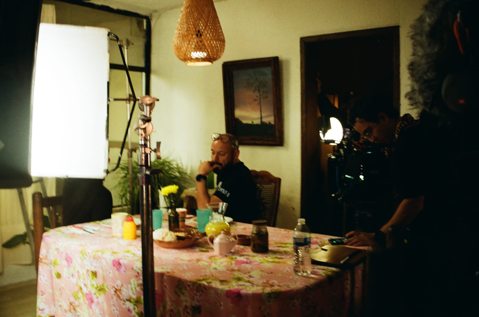 BTS shot from Diana la Cazadora