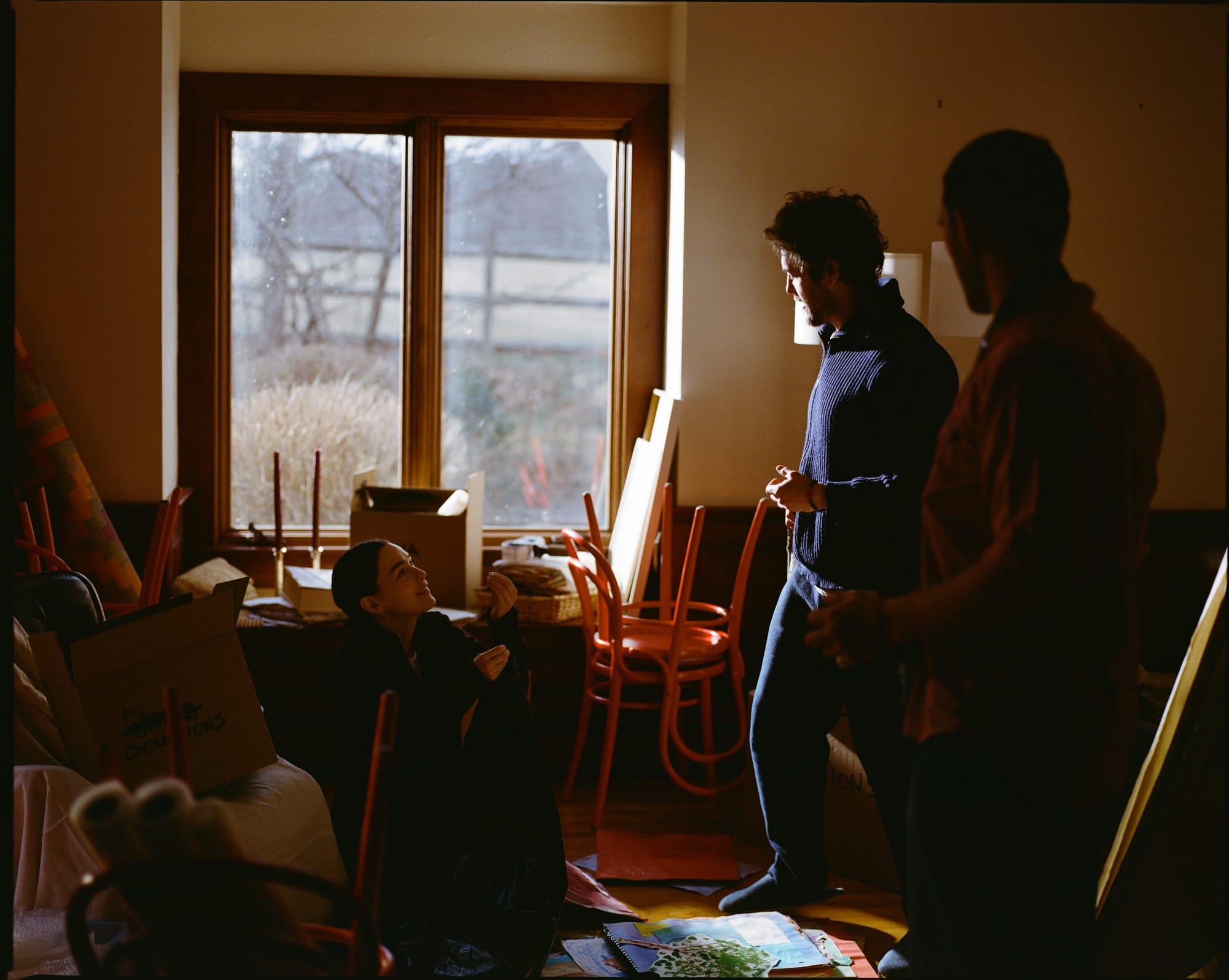 BTS shot from Chi Mangia Solo