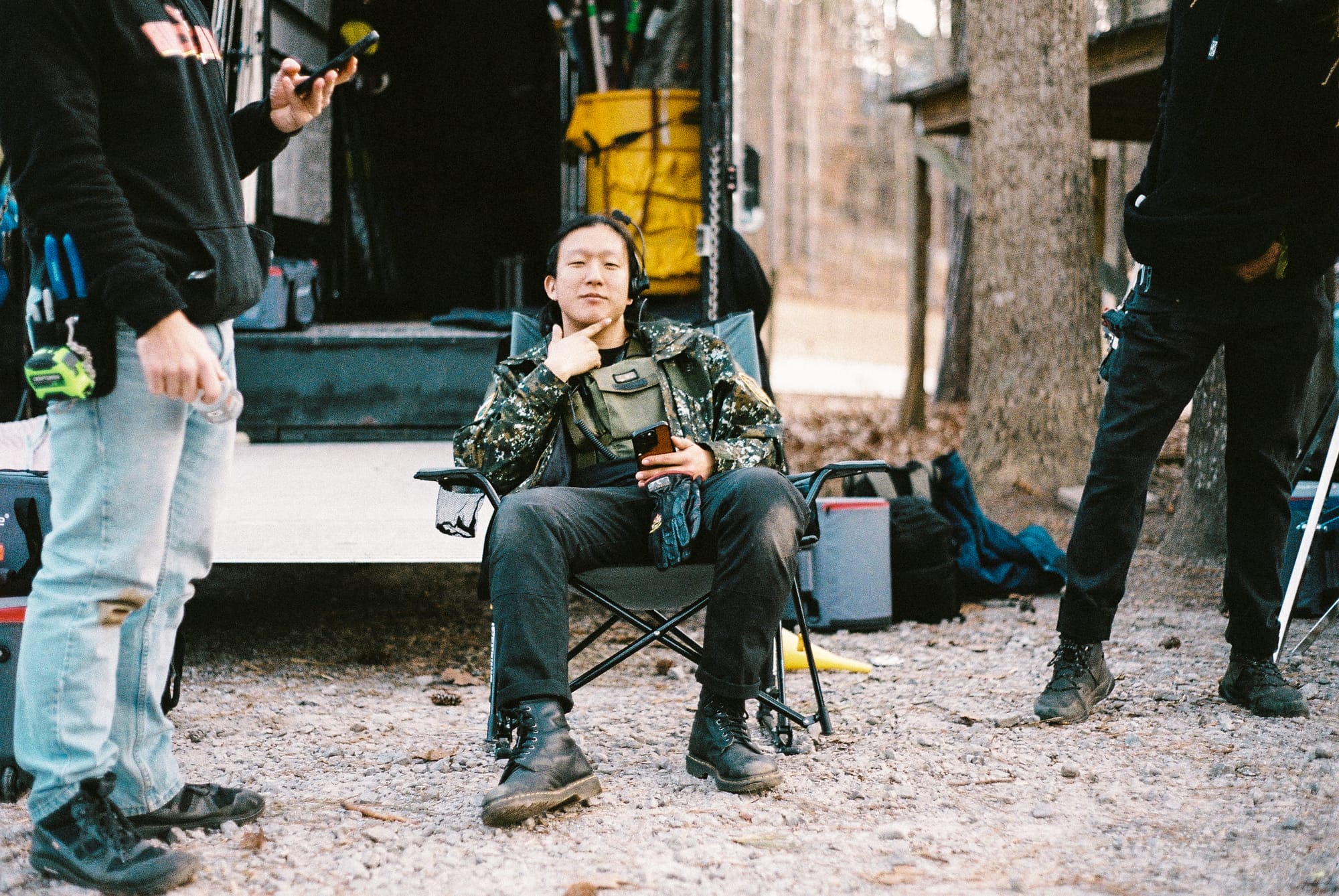 BTS shot from Scissors