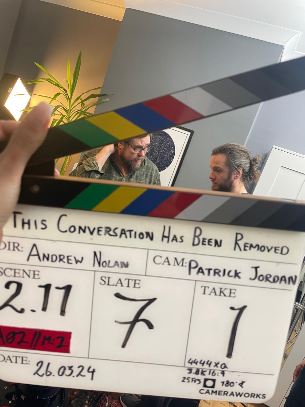 BTS shot from This Conversation Has Been Removed