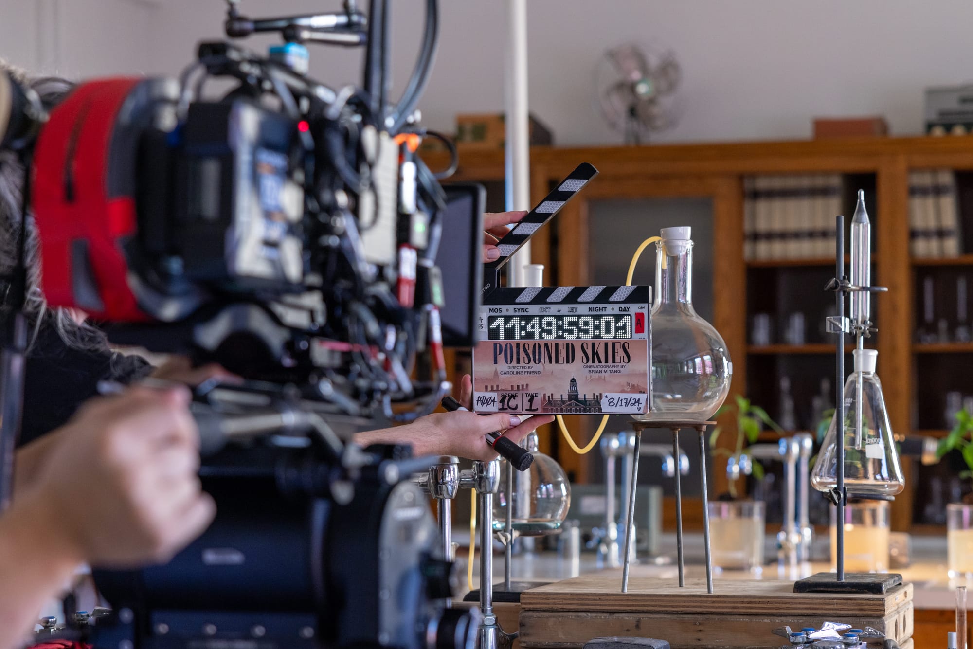 BTS shot from Poisoned Skies