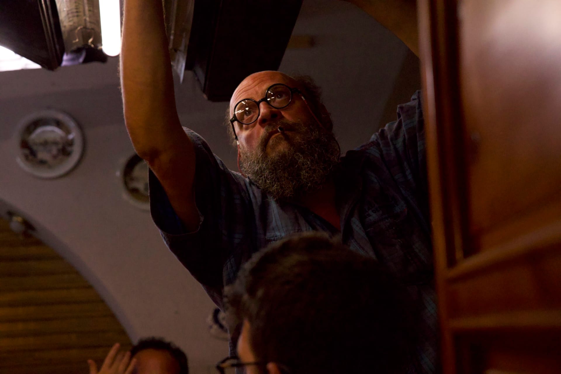 BTS shot from La Buona Condotta (The Good Conduct)