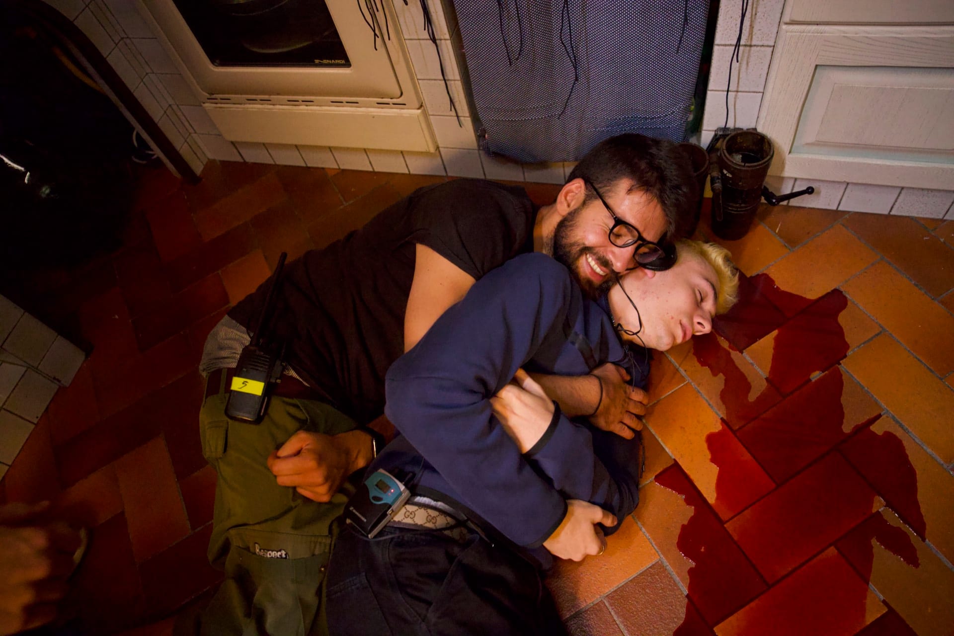 BTS shot from La Buona Condotta (The Good Conduct)