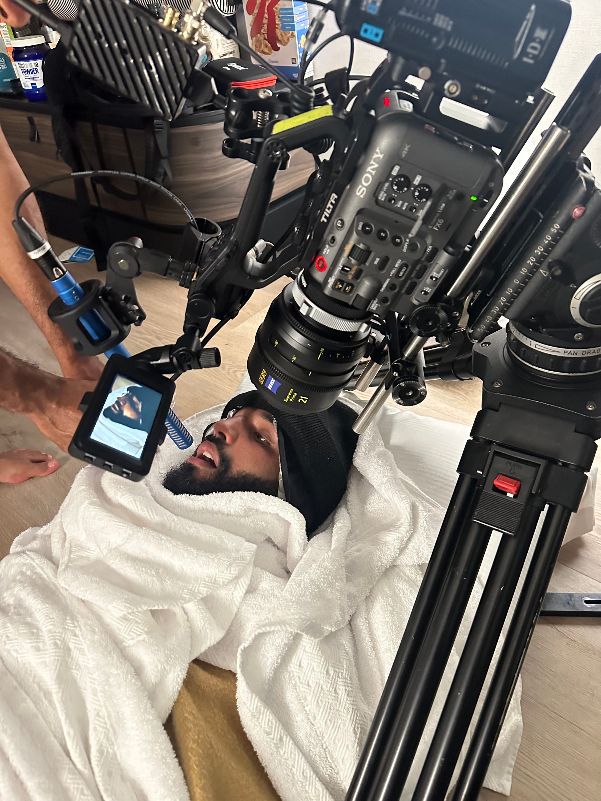 BTS shot from Sweet Sweat