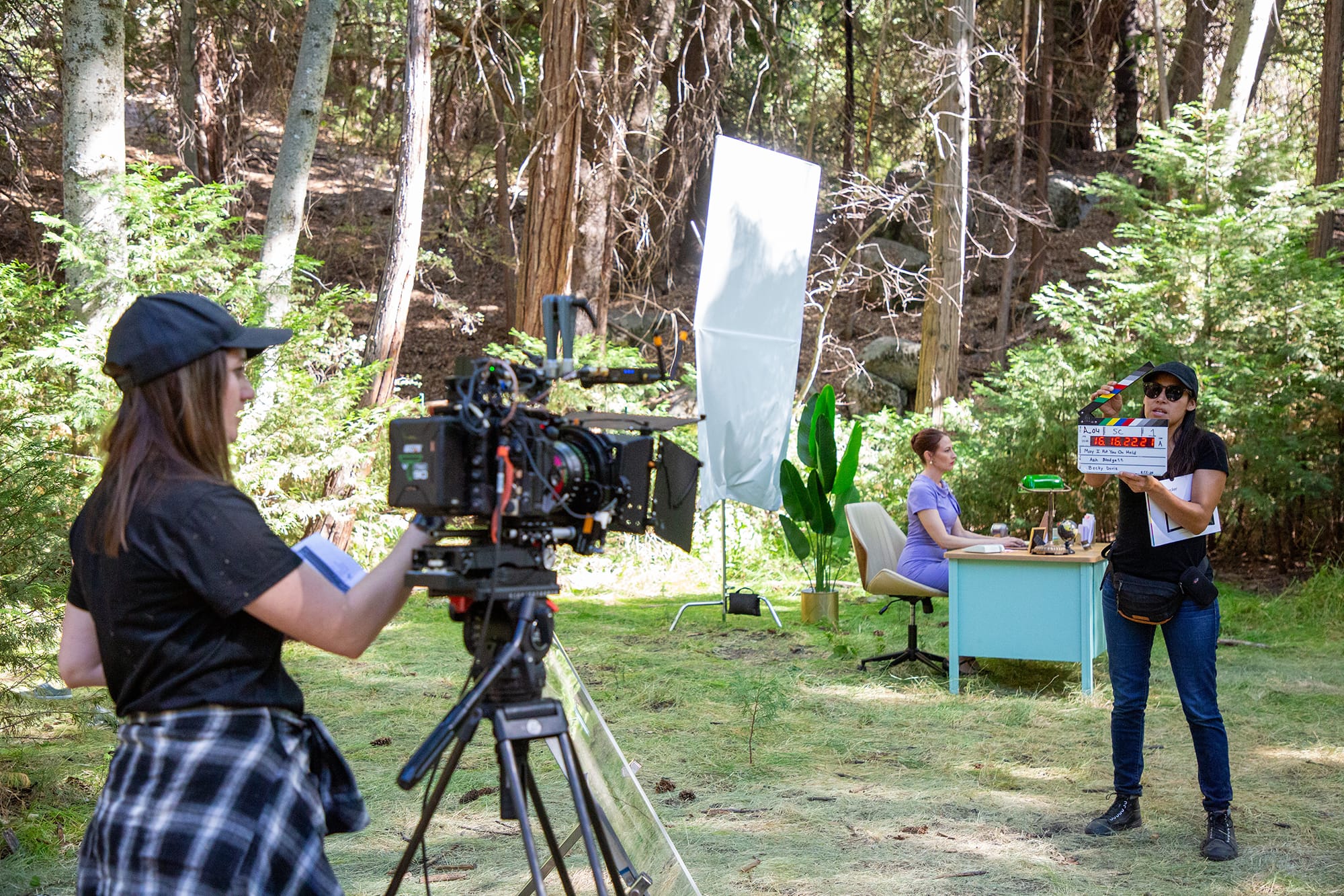 BTS shot from May I Put You On Hold?