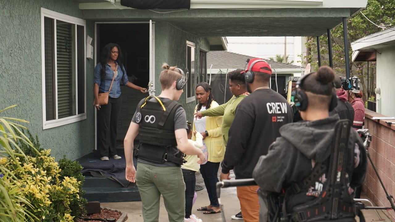 BTS shot from Finding JaMia’s Spirit
