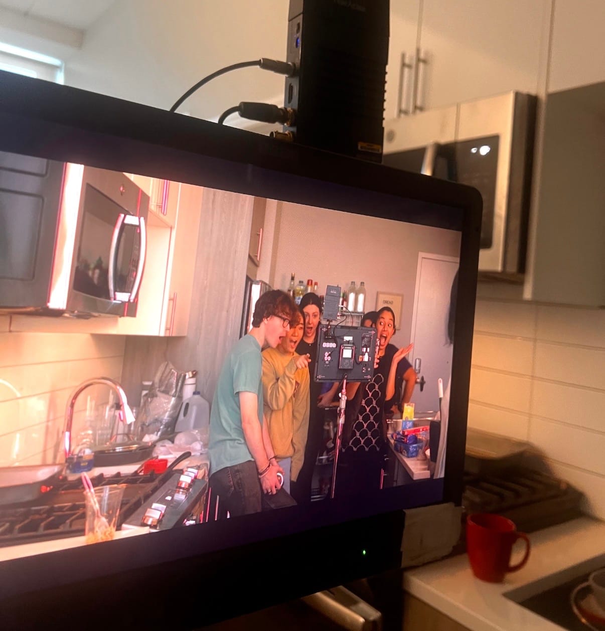 BTS shot from Mind the Gap