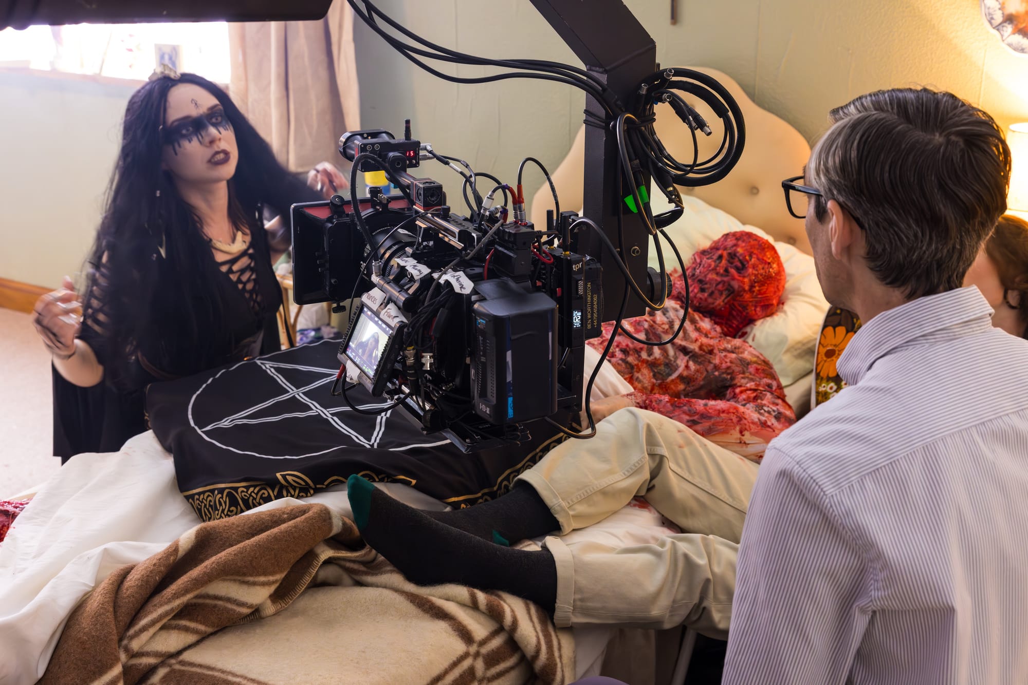 BTS shot from A hand to hold