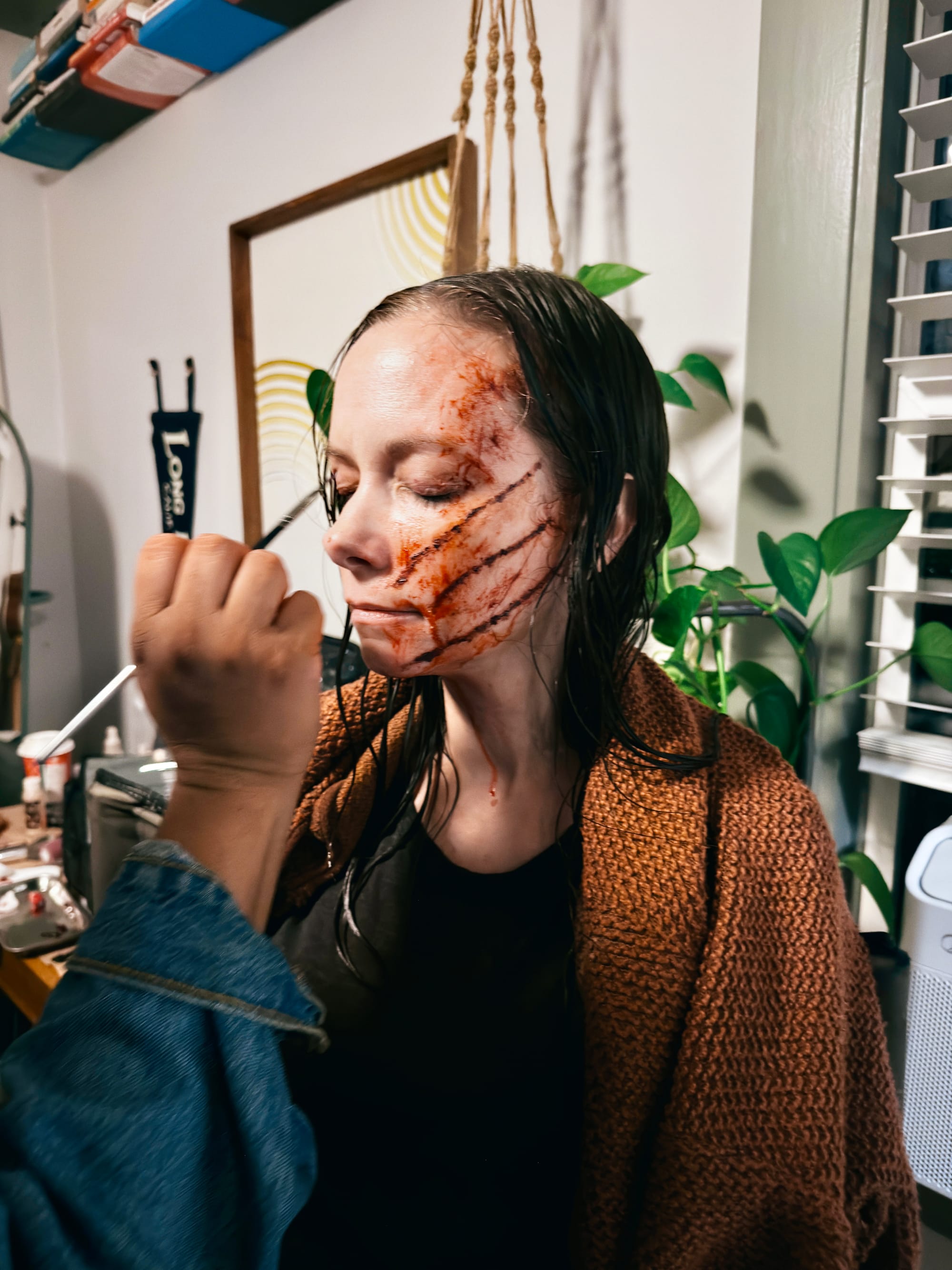 BTS shot from That Damn Cat