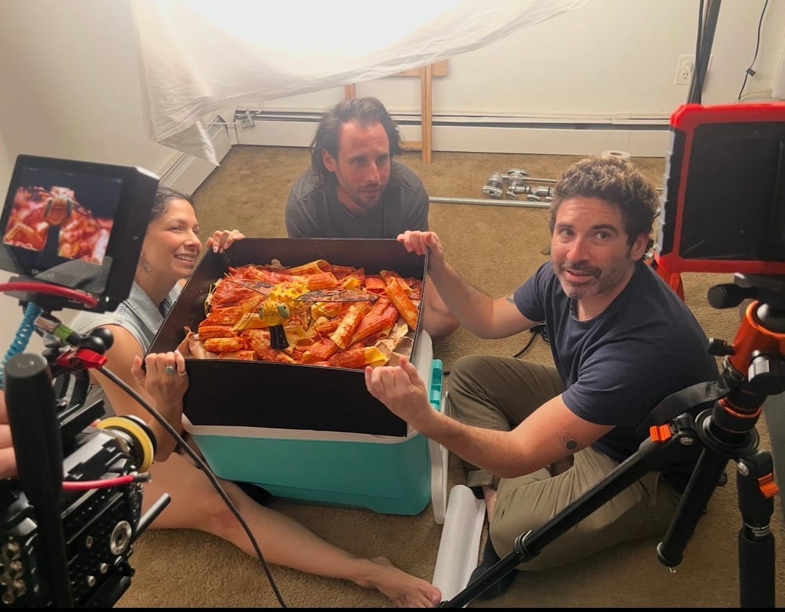 BTS shot from Tina and the Fly
