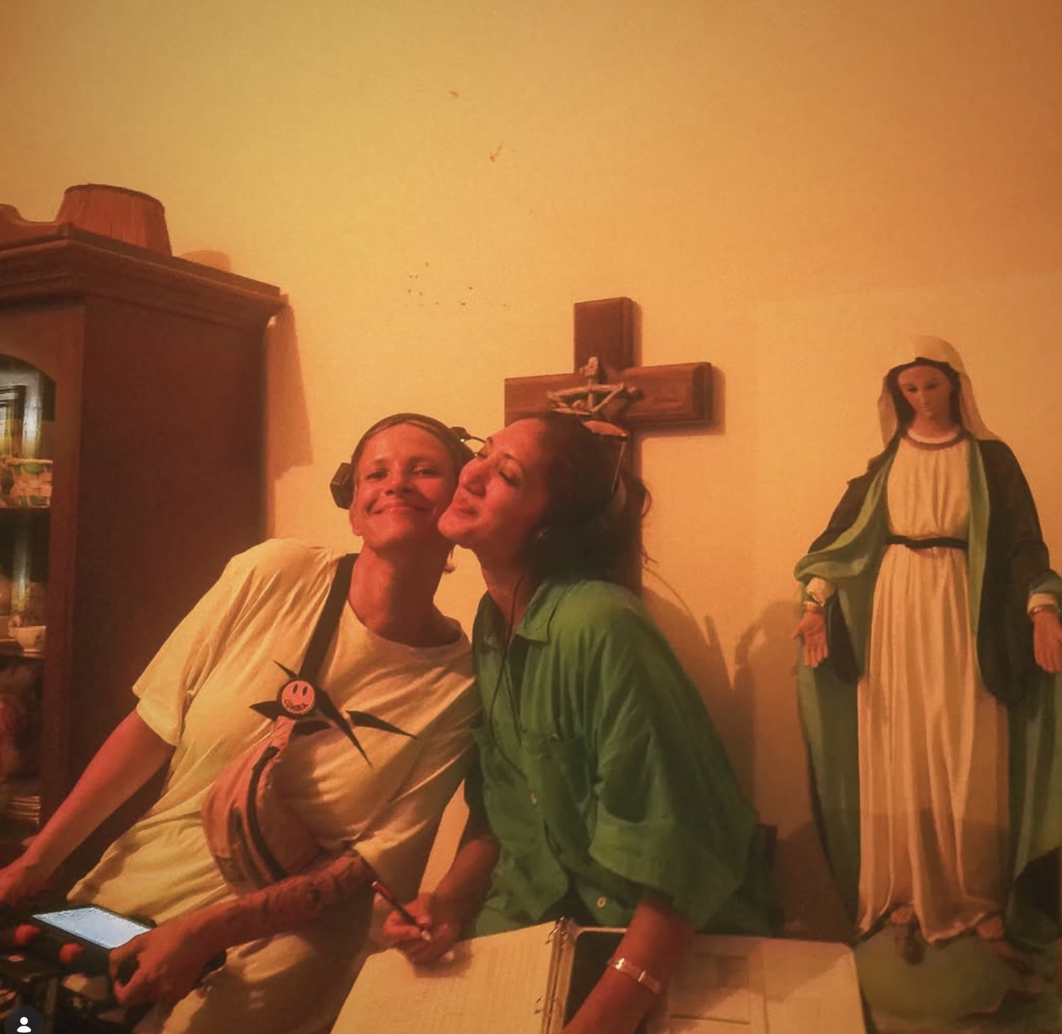 BTS shot from Madre Mía