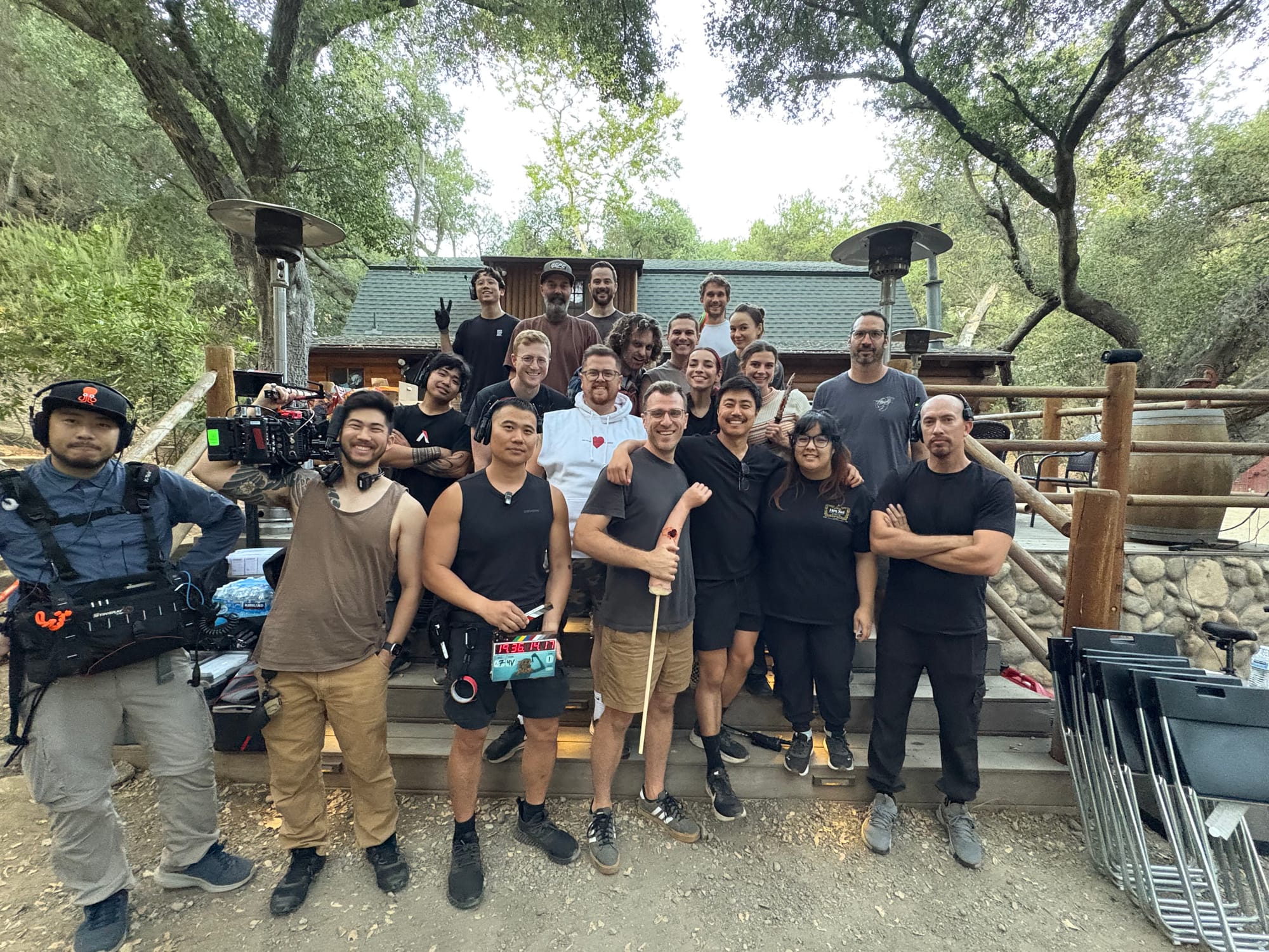 BTS shot from Feed the Dark