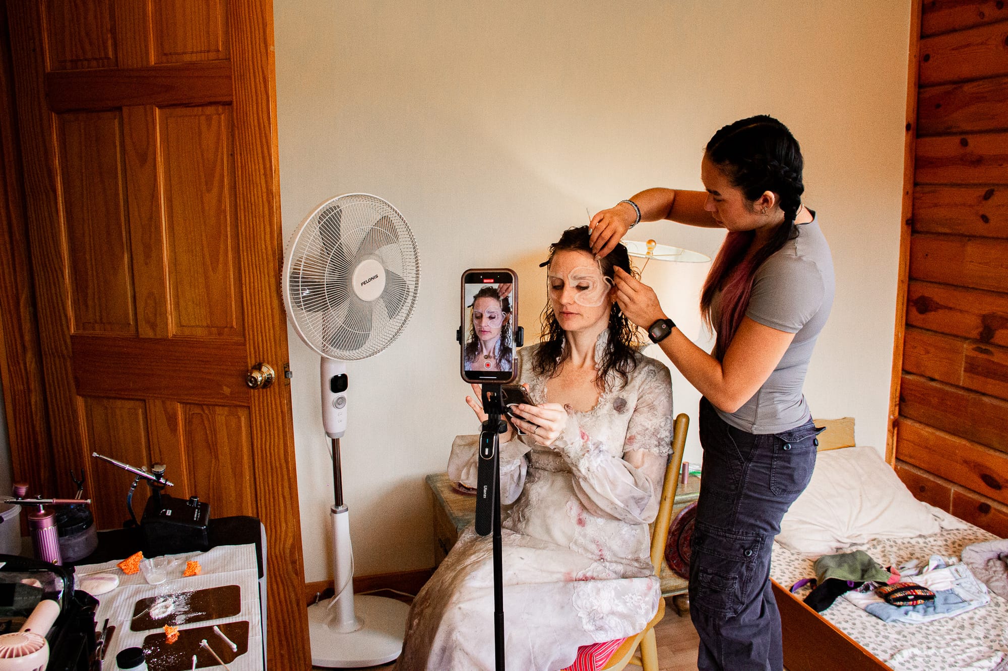 BTS shot from In The Palm of Her Hand