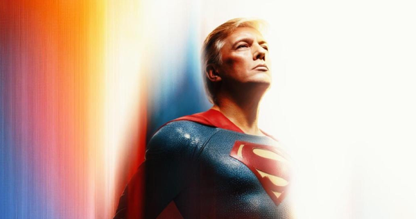 Trump as Superman