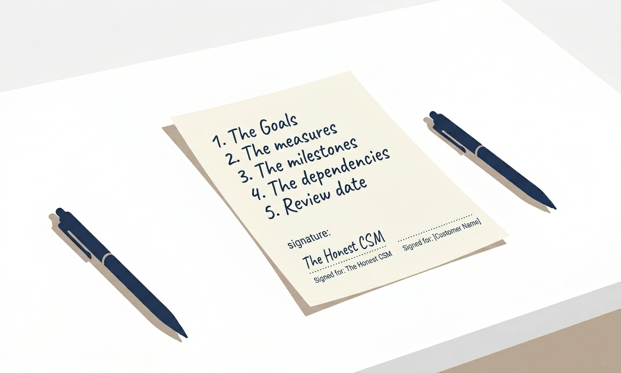 Build a Success Plan customers actually use.